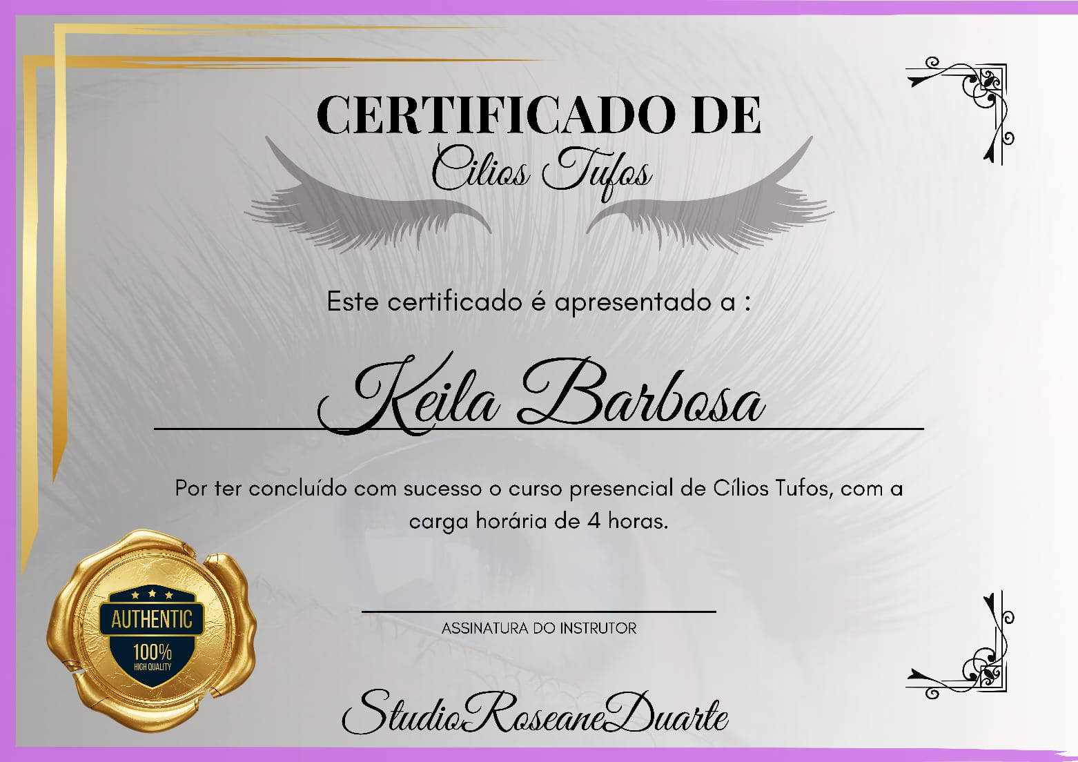 Certificado do Curso
